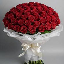 Букет 101 Красная роза Блэк Мэджик в Нижней Салде