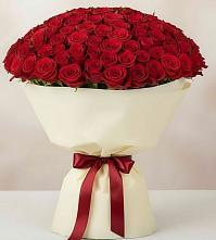 Букет 101 Красная роза Милано в Нижней Салде