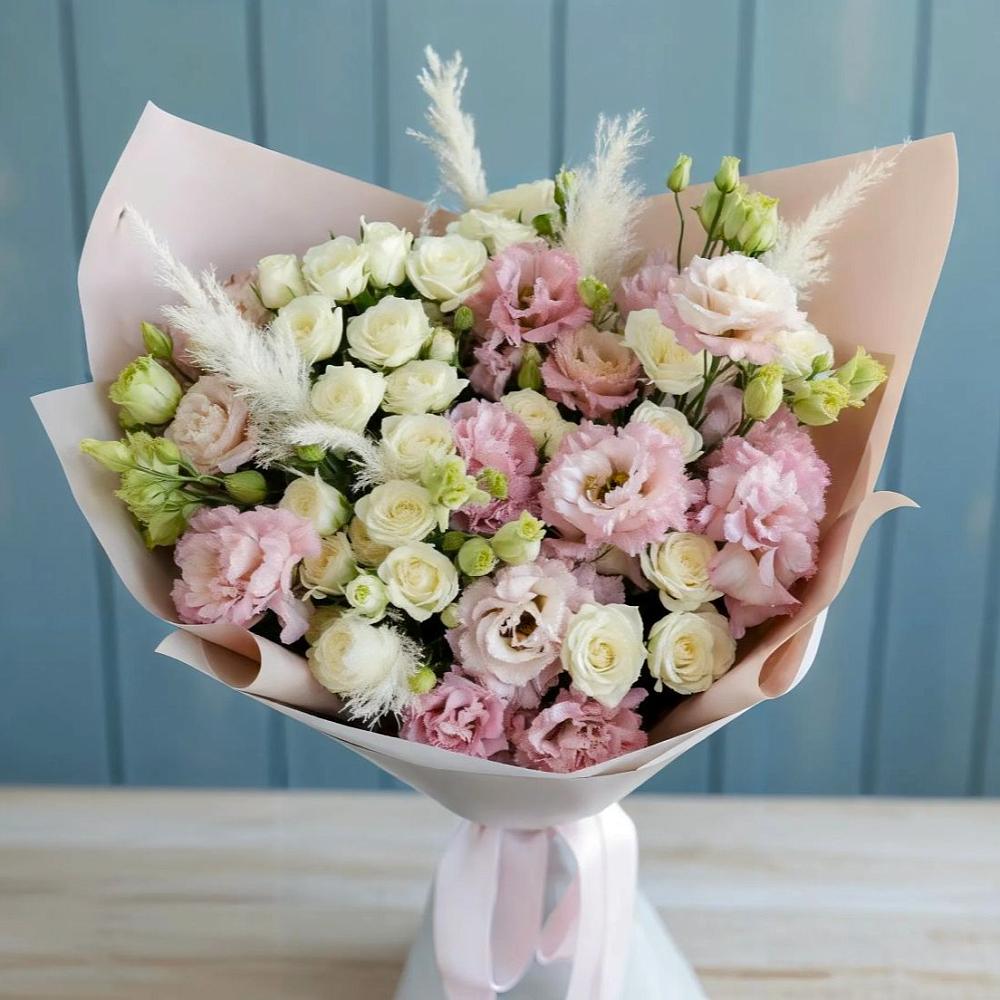 Букет цветов из: Альстромерии и Розы в Нижней Салде
