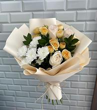 Букет цветов из:  Розы и Хризантемы в Нижней Салде