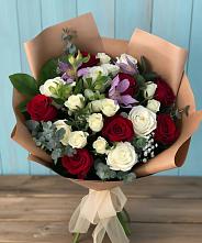 Букет цветов из:  Розы и Альстромерии в Нижней Салде