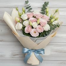 Букет цветов из:  Лизиантусы в Нижней Салде