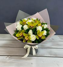 Букет цветов из:  Орхидеи и Розы в Нижней Салде