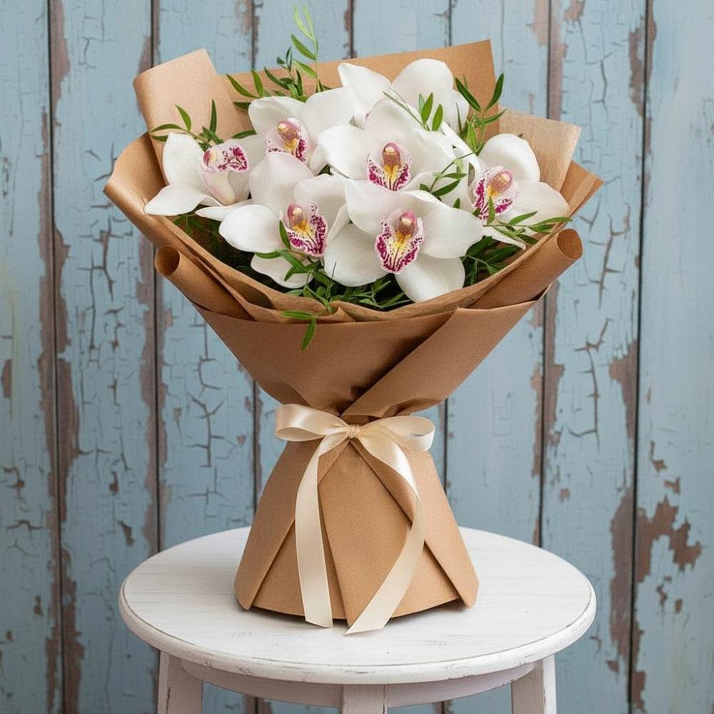 Букет цветов из: Орхидеи и Розы в Нижней Салде