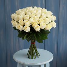 Букет 51 Белая роза Эдлесс Лав #REPLACE_PRED# Нижней Салде