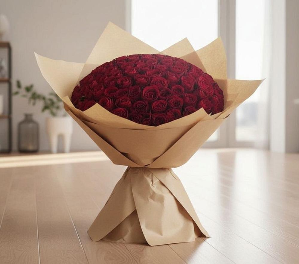 Букет 101 Красная роза в Нижней Салде