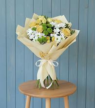 Букет цветов из:  Хризантемы и Розы в Нижней Салде