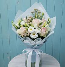 Букет цветов из:  Розы и Лизиантусы в Нижней Салде