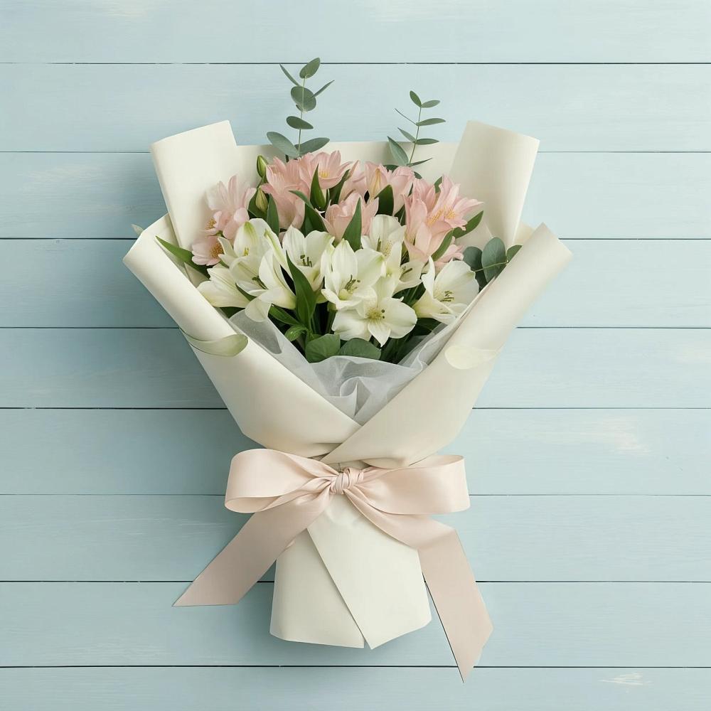 Букет цветов из: Альстромерии в Нижней Салде