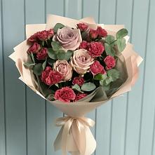 Букет цветов из:  Гвоздики и Розы в Нижней Салде