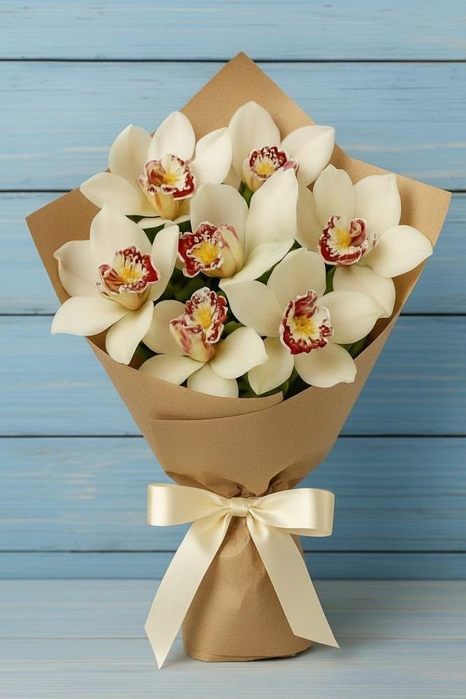 Букет цветов из: Орхидеи и Розы в Нижней Салде