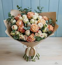 Букет цветов из:  Альстромерии и Розы в Нижней Салде