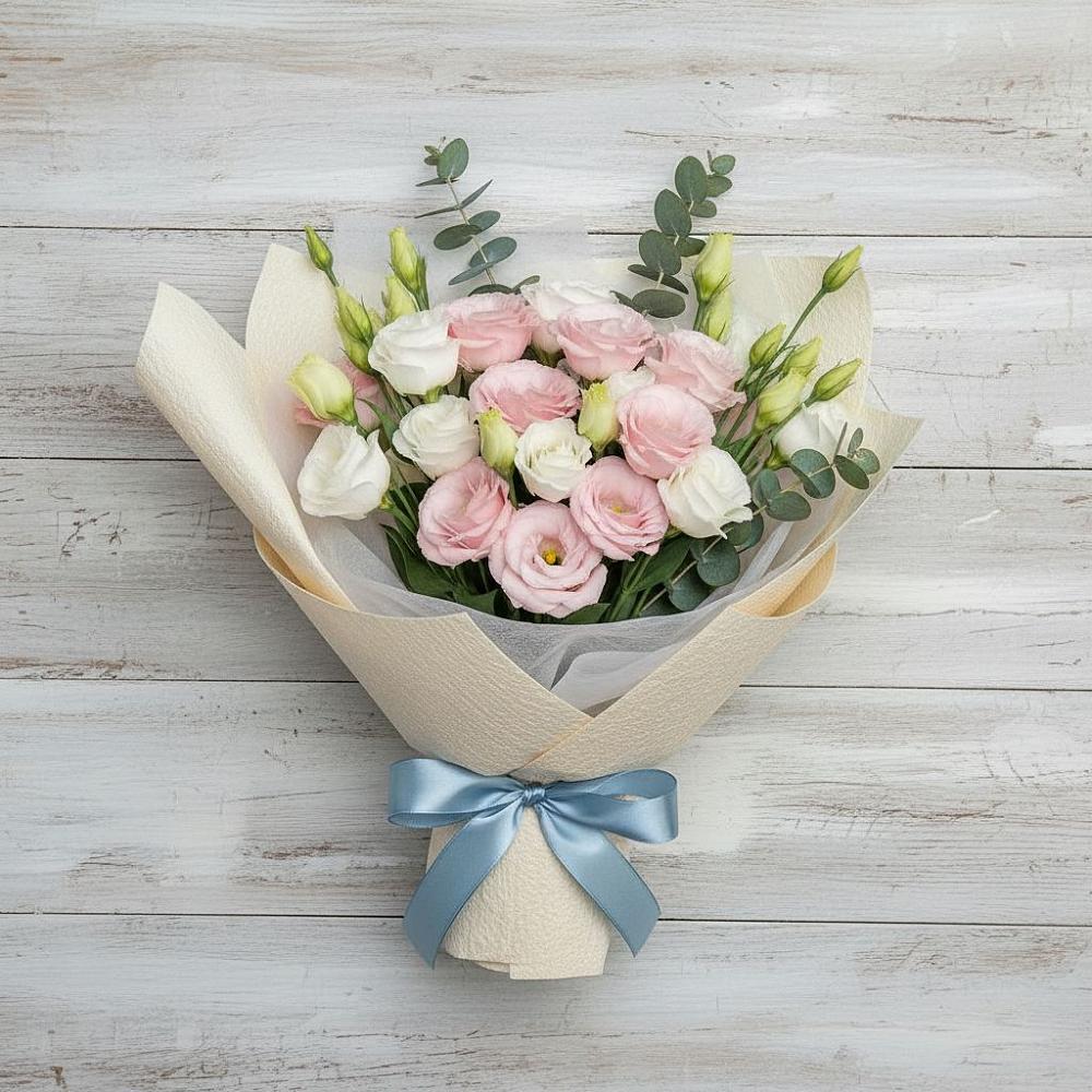 Букет цветов из: Лизиантусы в Нижней Салде